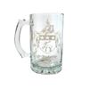 O'Doherty Irish Family Coat of Arms 27oz Glass Stein  Personalized Heraldic Engraving view 1