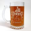O'Doherty Irish Family Coat of Arms 27oz Glass Stein  Personalized Heraldic Engraving view 2