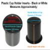 Plastic 2 7/8 Black Drop in Cup Holder Plastic Multipack Wholesale Bulk Listing Poker (4) view 4