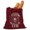 Indica Plateau Leo Astrology Zodiac Sign Red Large Canvas Tote Bag view 1