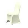 Spandex Banquet Chair Covers with Arched Front Design - Durable and Stylish Slipcovers for Wedding Receptions, Banquets, Parties, Restaurants, Special Events, and Celebrations - Ivory - 150 pcs view 1