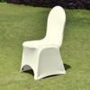 Spandex Banquet Chair Covers with Arched Front Design - Durable and Stylish Slipcovers for Wedding Receptions, Banquets, Parties, Restaurants, Special Events, and Celebrations - Ivory - 150 pcs view 2