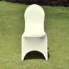 Spandex Banquet Chair Covers with Arched Front Design - Durable and Stylish Slipcovers for Wedding Receptions, Banquets, Parties, Restaurants, Special Events, and Celebrations - Ivory - 150 pcs view 3