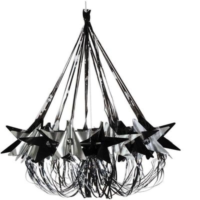 Star Chandelier - Black & Silver (Units per case: 6)