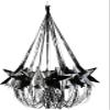 Star Chandelier - Black & Silver (Units per case: 6) view 1