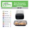 38 oz Reusable Food Storage 100 Pack Containers with Lids by EcoQuality  Rectangular BPA Free Freezer, Microwave & Dishwasher Safe  Airtight & Watertight Stackable, Lunch Meal Prep, To-Go, Bento Box view 2