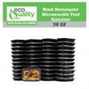 38 oz Reusable Food Storage 100 Pack Containers with Lids by EcoQuality  Rectangular BPA Free Freezer, Microwave & Dishwasher Safe  Airtight & Watertight Stackable, Lunch Meal Prep, To-Go, Bento Box view 4