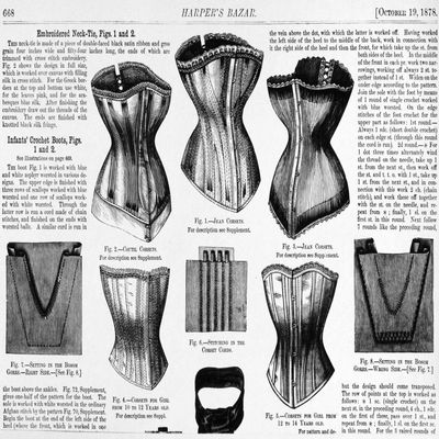 Corset Advertisement 1878 Nadvertisements For WomenS Corsets In HarperS Bazar 19 October 1878 Poster Print by (18 x 24)