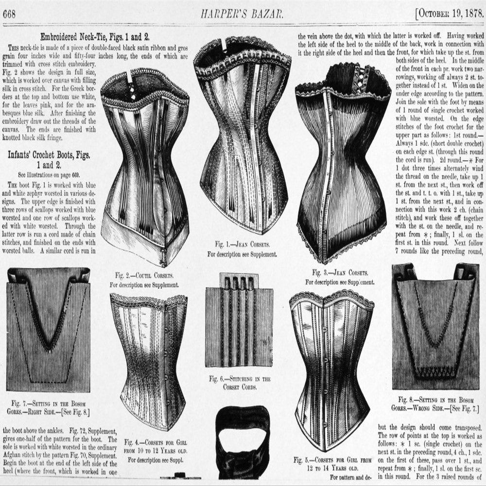 Corset Advertisement 1878 Nadvertisements For WomenS Corsets In HarperS Bazar 19 October 1878 Poster Print by (18 x 24)