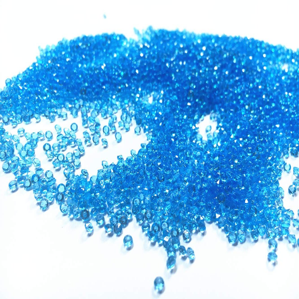 2.5mm Acrylic Color Faux Round Diamond Crystals Treasure Gems for Table Scatters, Vase Fillers, Event, Wedding, Arts & Crafts (10000 pcs) (Light Blue)