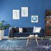Joy Carpets First Take Sputnik Area Rug in Color Sapphire, 7'8" x 10'9" view 2
