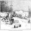 Deer Hunting 1883 NThe Deer Stricken To His Death Fell With A Crash To The Ground Wood Engraving 1883 Poster Print by (24 x 36) view 1