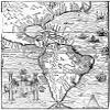 New World Map 1554 Nengraved Map Of The New World From The Spanish Conquistador Pedro Cieza De LeonS Chronicle Of Peru Published In Antwerp 1554 Poster Print by (18 x 24) view 1