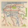 14" x 24" 1924 Map of Interborough Rapid Transit Company Railroads view 1