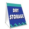 A-Frame Sidewalk Dry Storage Sign with Graphics On Each Side | 18" X 24" Print Size view 1