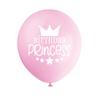 Unique Birthday Princess Party Latex Balloons - 12" | Pink & Purple | 8 Pcs view 4