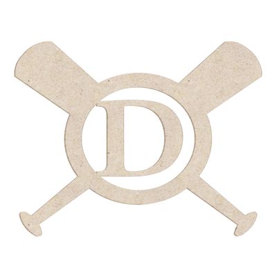 18" Baseball Bats Unfinished Wood Initial Monogram Letter D (Sizes 12"-30")