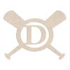 18" Baseball Bats Unfinished Wood Initial Monogram Letter D (Sizes 12"-30") view 1