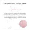 mookaitedecor Natural Rose Quartz Crystal Ball with Wood Stand, Healing Crystals Sphere Sculpture Home Decoration, 2.35"-2.55" view 4