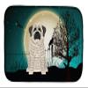 Caroline's Treasures BB2206DDM Halloween Scary Mastiff Brindle White Dish Drying Mat Absorbent Dish Drying Mat Pad for Kitchen Counter Dish Drainer Mat for Countertop, 14 x 21", Multicolor view 1