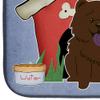 Caroline's Treasures BB2895DDM Dog House Collection Chow Chow Chocolate Dish Drying Mat Absorbent Dish Drying Mat Pad for Kitchen Counter Dish Drainer Mat for Countertop, 14 x 21", Multicolor view 4