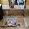 Caroline's Treasures BB1721DDM Winter Holiday Shiba Inu Dish Drying Mat Absorbent Dish Drying Mat Pad for Kitchen Counter Dish Drainer Mat for Countertop, 14 x 21", Multicolor view 2