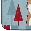 Caroline's Treasures BB1721DDM Winter Holiday Shiba Inu Dish Drying Mat Absorbent Dish Drying Mat Pad for Kitchen Counter Dish Drainer Mat for Countertop, 14 x 21", Multicolor view 4