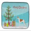 Caroline's Treasures BB2923DDM Greyhound Merry Christmas Tree Dish Drying Mat Absorbent Dish Drying Mat Pad for Kitchen Counter Dish Drainer Mat for Countertop, 14 x 21", Multicolor view 1