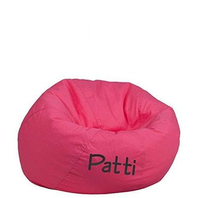 Flash Furniture Personalized Small Solid Hot Pink Kids Bean Bag Chair