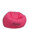 Flash Furniture Personalized Small Solid Hot Pink Kids Bean Bag Chair view 1