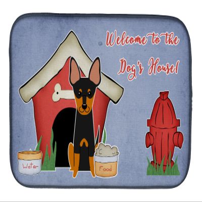Caroline's Treasures BB2863DDM Dog House Collection English Toy Terrier Dish Drying Mat Absorbent Dish Drying Mat Pad for Kitchen Counter Dish Drainer Mat for Countertop, 14 x 21", Multicolor