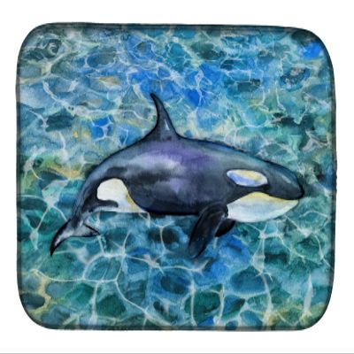 Caroline's Treasures BB5334DDM Killer Whale Orca Dish Drying Mat Absorbent Dish Drying Mat Pad for Kitchen Counter Dish Drainer Mat for Countertop, 14 x 21", Multicolor