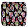 Caroline's Treasures BB5116DDM Day of the Dead Black Dish Drying Mat Absorbent Dish Drying Mat Pad for Kitchen Counter Dish Drainer Mat for Countertop, 14 x 21", Multicolor view 1