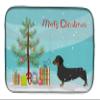 Caroline's Treasures BB2900DDM Dachshund Merry Christmas Tree Dish Drying Mat Absorbent Dish Drying Mat Pad for Kitchen Counter Dish Drainer Mat for Countertop, 14 x 21", Multicolor view 1
