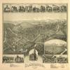 18" x 24" 1898 Map of Clarksburg West Virginia view 1