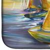 Caroline's Treasures JMK1061DDM Sailboat with Middle Bay Lighthouse Dish Drying Mat Absorbent Dish Drying Mat Pad for Kitchen Counter Dish Drainer Mat for Countertop, 14 x 21", Multicolor view 4