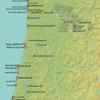 Oregon State Parks Checklist Map 18x24 Poster (Green & Aqua) view 2