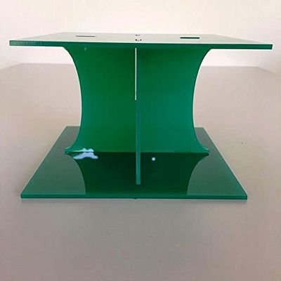 Classic Square Wedding/Party Cake Separator - Green, 25 X 23 cm
