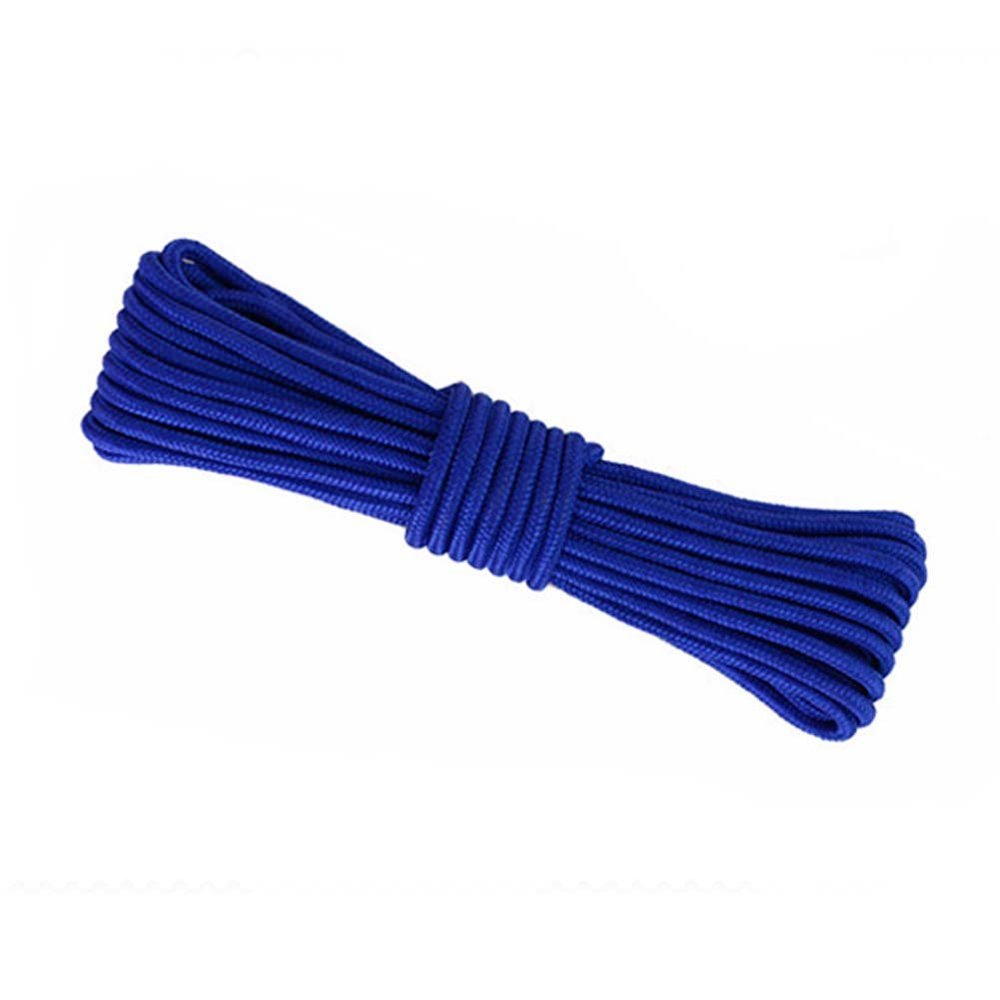 FANCY PUMPKIN Colorful Nylon Rope 65ft - 6mm Braided Rope Multipurpose Rope, Blue