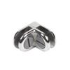 Glass Cube Connectors for 3/16" Thick Glass - 2 Way Glass Cubby Display Joiner - Chrome - 10 Pack view 1