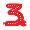 M&T Displays LED Marquee Letter Lights Modular Red Light Up Number Initial (3) Decorative Signs for Wedding Birthday Party Events Christmas Home Bar Cafe Restaurant Decor view 2