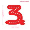 M&T Displays LED Marquee Letter Lights Modular Red Light Up Number Initial (3) Decorative Signs for Wedding Birthday Party Events Christmas Home Bar Cafe Restaurant Decor view 3