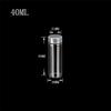 12units 30x80mm Empty Jars Glass Bottle with Aluminium Silver Color Screw Cap 40mlSealed liquid Food Gift Container (12, 40ML-Silver Lid) view 2