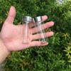 12units 30x80mm Empty Jars Glass Bottle with Aluminium Silver Color Screw Cap 40mlSealed liquid Food Gift Container (12, 40ML-Silver Lid) view 3