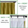 TWOPAGES 52 W x 102 L Pinch Pleat Curtain Room Darkening Velvet Curtain Drapery Panel for Traverse Rod or Track, Living Room Bedroom Meetingroom Club Theater Patio Door (1 Panel), Fawn view 2