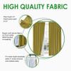 TWOPAGES 52 W x 102 L Pinch Pleat Curtain Room Darkening Velvet Curtain Drapery Panel for Traverse Rod or Track, Living Room Bedroom Meetingroom Club Theater Patio Door (1 Panel), Fawn view 4