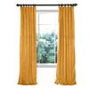 TWOPAGES 150 W x 102 L Flat Hook Room Darkening Velvet Curtain with Blackout Lining Drapery Panel for Traverse Rod Or Track, Living Room Bedroom Meetingroom Club Theater Patio Door (1 Panel), Orange view 1