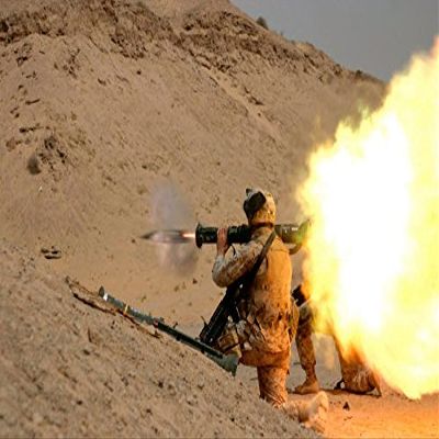 US Marine fires an M136 AT4 light anti-armor weapon Poster Print by Stocktrek Images (17 x 11)