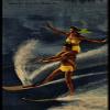 A postcard from Florida showing a pair of water skiers doing a trick Poster Print by unknown (18 x 24) view 1