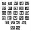 Alphabet 16Th Century Ndecorative Woodcut Initial Letters 16Th Century Poster Print by (24 x 36) view 1